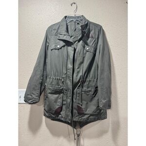 Joujou Mens Olive Green Utility FieldJacket XLCotton Twill Fishtail Hem Military
